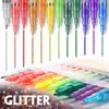 24-Color Glitter Marker Set DIY Journaling and Art Set for Students and Greeting Cards