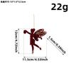 1/5PCS Christmas Acrylic Ornaments Bow Snowflake Water Drop Star Diamond Shape Christmas Tree Window Hanging Decorations