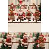 Charming Christmas Dolls Featuring Santa Snowman Elk Bear Perfect For Festive Tree Ornaments