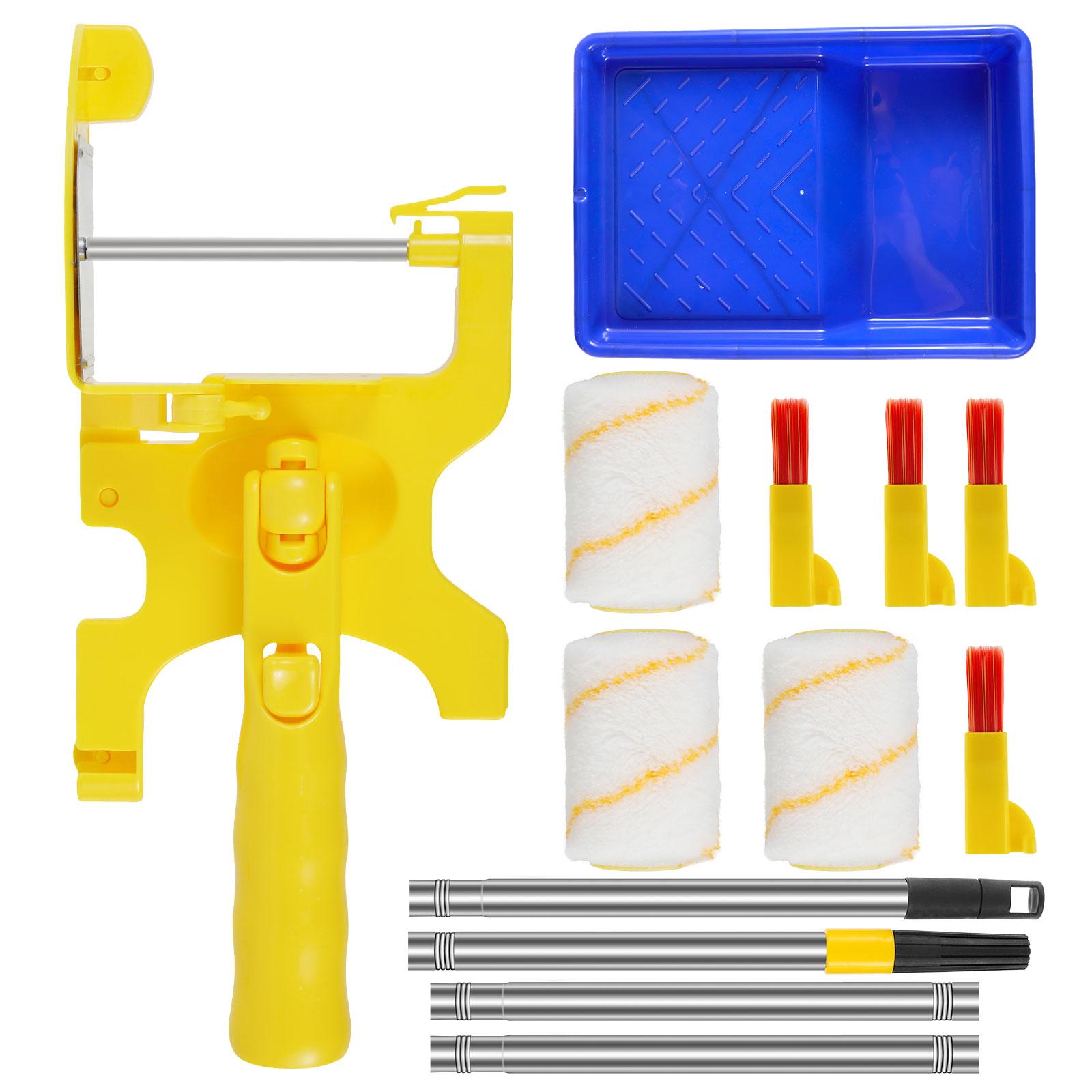 

Paint Edger Roller Brush Kit Clean-Cut Wall Paint Roller Handheld Paint Edger Combo Set Trimming Color Separation Paint Roller