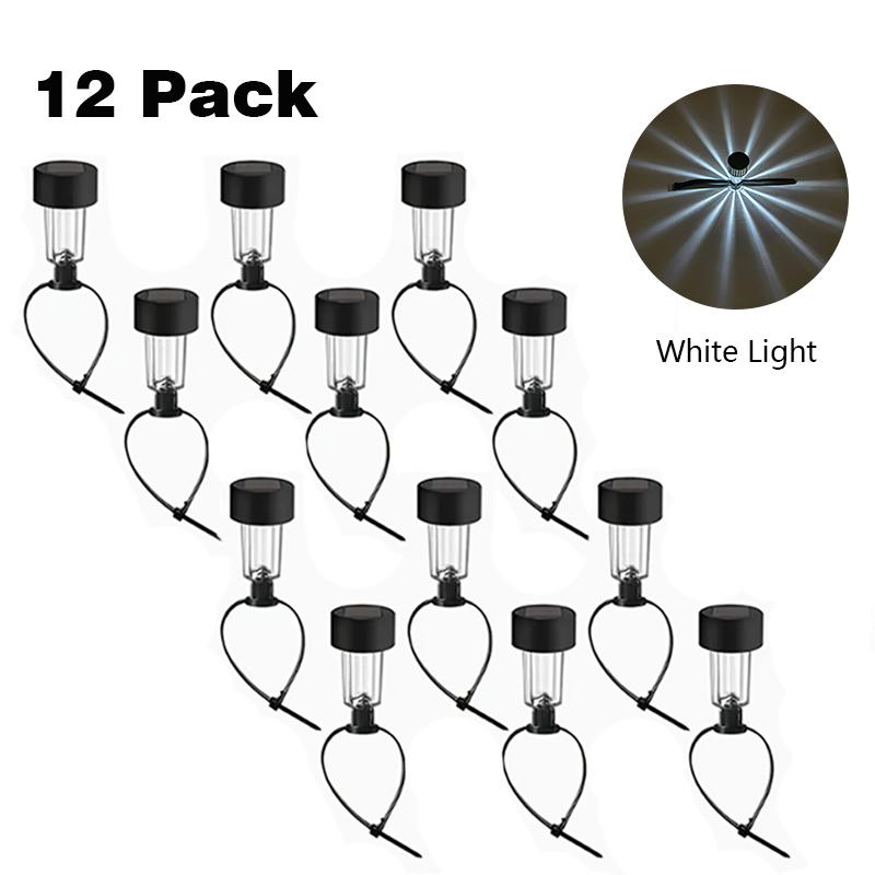 6/12 Pack Solar Pool Lights, Waterproof LED Ambient Lighting for Fence, Garden, Patio, Pathway, Porch, Decorative Outdoor Lamp