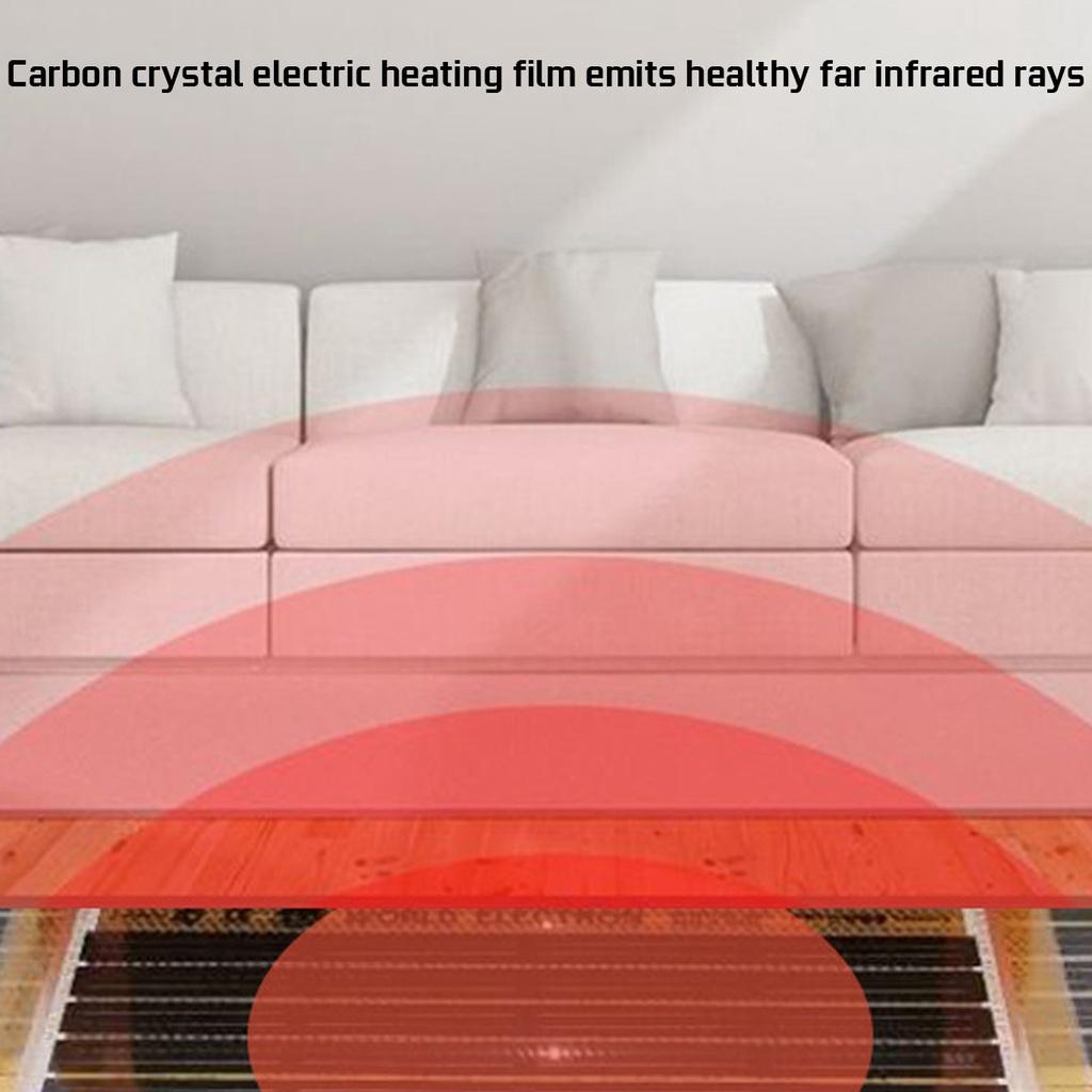Infrared Low Power Consumption Energy Saving PTC Self Regulating Underfloor Warm Floor Carbon Heating Film New AC 200~240V 50/60Hz