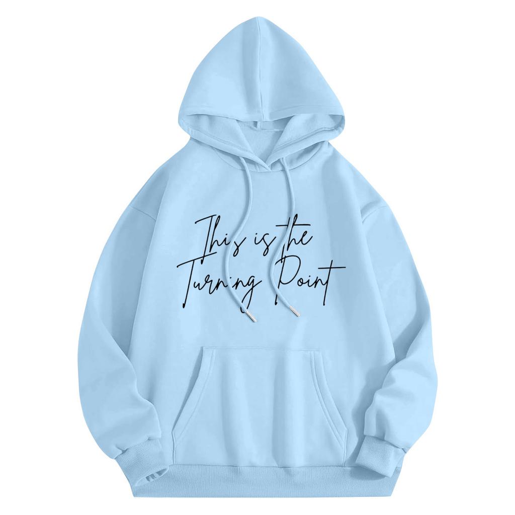Womens Hoodies Fall Fashion Sweatshirts  Printed Casual Long Sleeve Loose Sweatshirt  Fall Hoodie Sweatshirt
