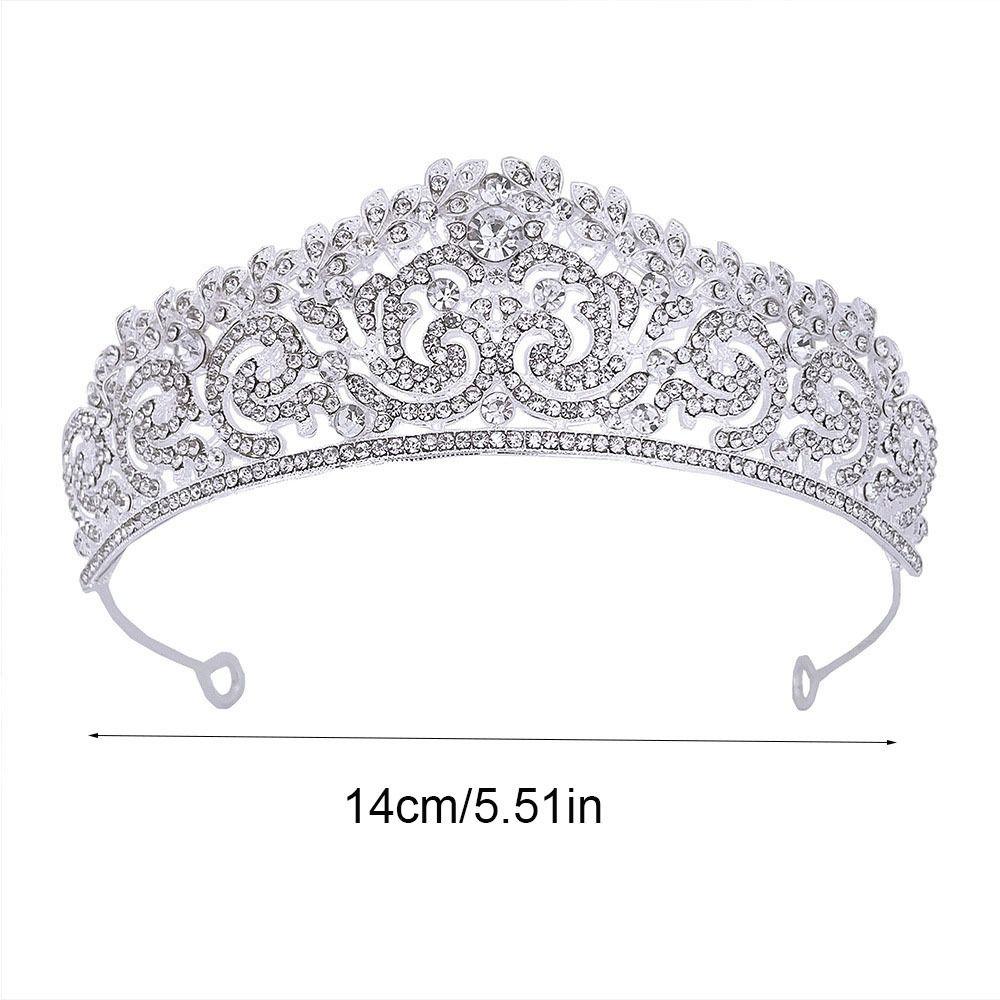 Zinc Zinc Alloy Princess Crown Baroque Crown Hair Accessory Luxury Rhinestone Tiara Wedding
