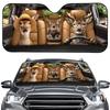 Kreativer Tier-Auto-Sonnenschutz - Niedliches Hunde-Aufkleber-Paket