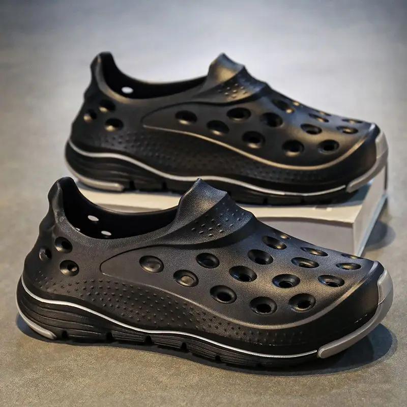 Fashion Hole Man Sandals Sports with Platform Original Wholesale Luxury Designer New Summer Low Price Eva 2025 Styles Buy Shoes for Men