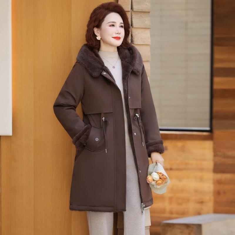 

Wearing pie on both sides overcomes women s clothing, winter medium and long coats, thickened trench coats, and waist coats for women 5XL [Recommended 150-80 kg]