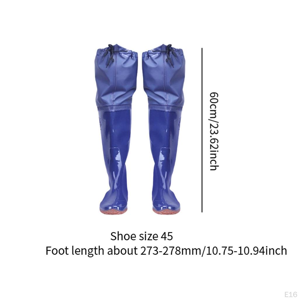 Fishing Waders Hip Wader for Adults Wear Resistant Gardening Breathable Water Pants Rain Boots