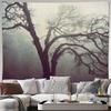 Dunkler Wald Wandteppich Wandbehang Natur Bäume Gotische Landschaft Raumdekoration Vintage Ästhetik Wandkunst Heimdekoration Kulisse