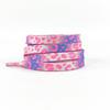 Fashion Flat Shoelaces for Sneakers Color Leopard Print Tie-dye Gradient Shoelace Rope Men Women for AF1 AJ1 Canvas Shoe Laces