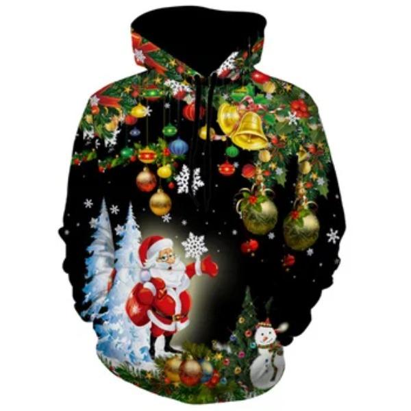 

Осень Зима Рождество Снеговик 3D Принт Толстовка Повседневная Удобная Толстовка с Длинным Рукавом 6XL