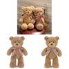 Tie Bow Teddy Bear Plush Toy Cartoon Stuffed Animal Doll Kids Companion Gift
