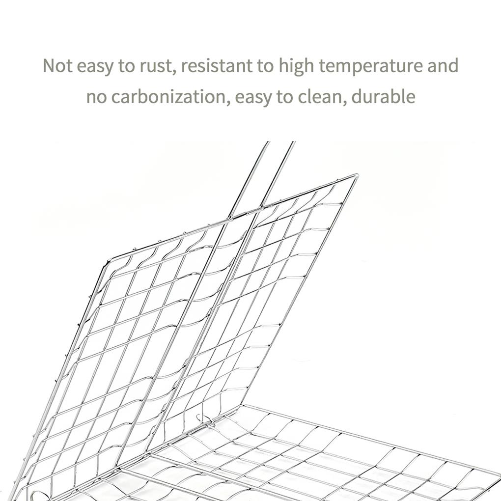 Grătar Barbecue Casnic Accesorii pentru Grătar în Aer Liber Oțel Inoxidabil Suport pentru Pește Alimente BBQ Raft pentru Grătar Accesoriu pentru Vase de Gătit