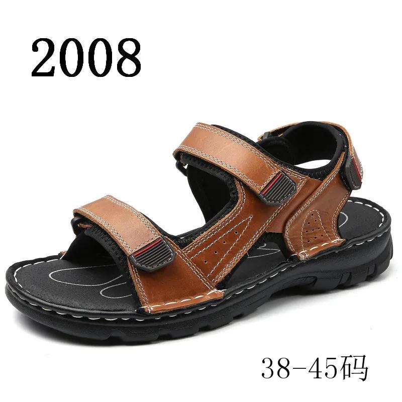 Sandale Pu Bărbați Sandale Trend Casual Mărime Mare Pantofi Sport de Vară Exterior Plajă Plate Confortabile Sandalias Hombre 2024
