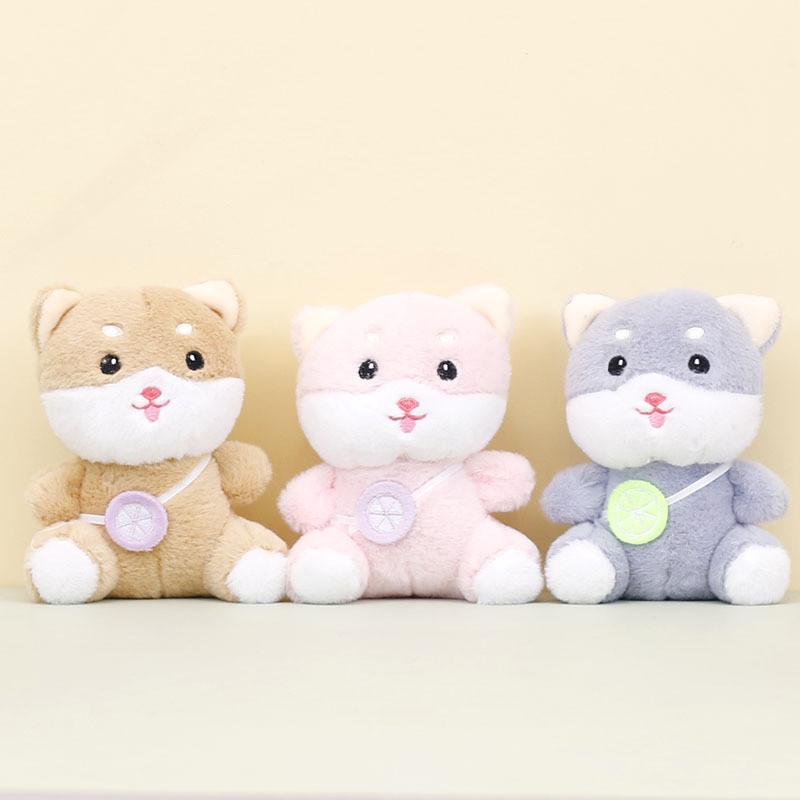 Adorable Plush Dog Keychain Cute Animal Stuffed Toy For Couples And Bags
