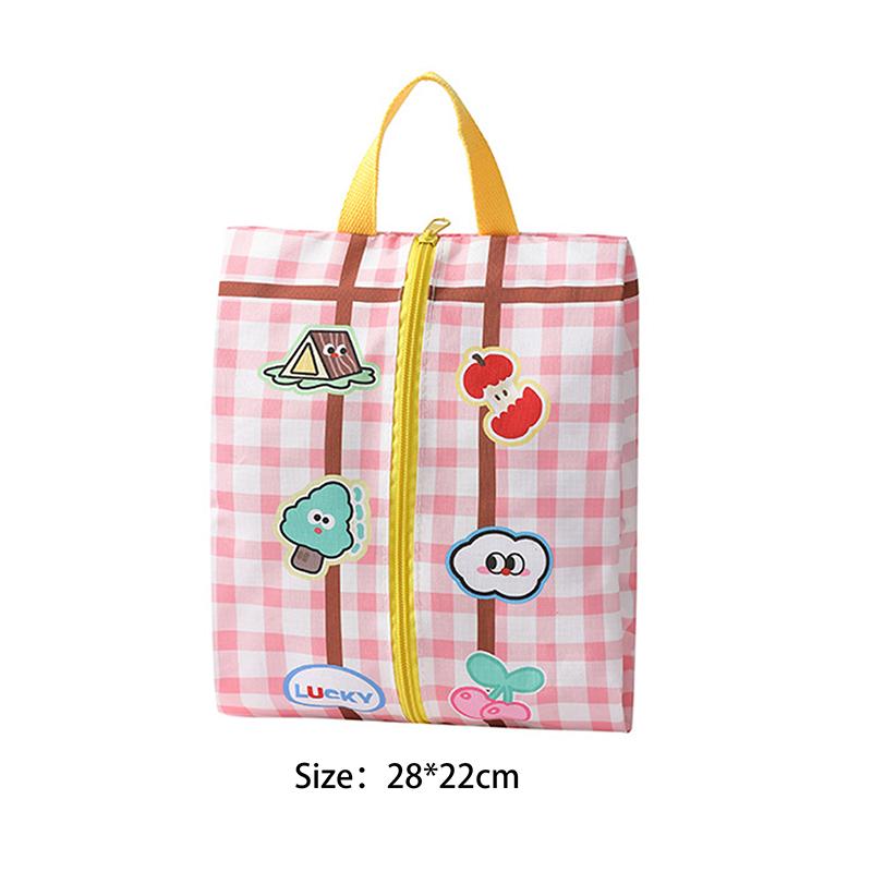 Cute Travel Storage Bag Large Capacity Waterproof Cartoon Portable Clothes Underwear Shoes Luggage Storage Bag With Zipper