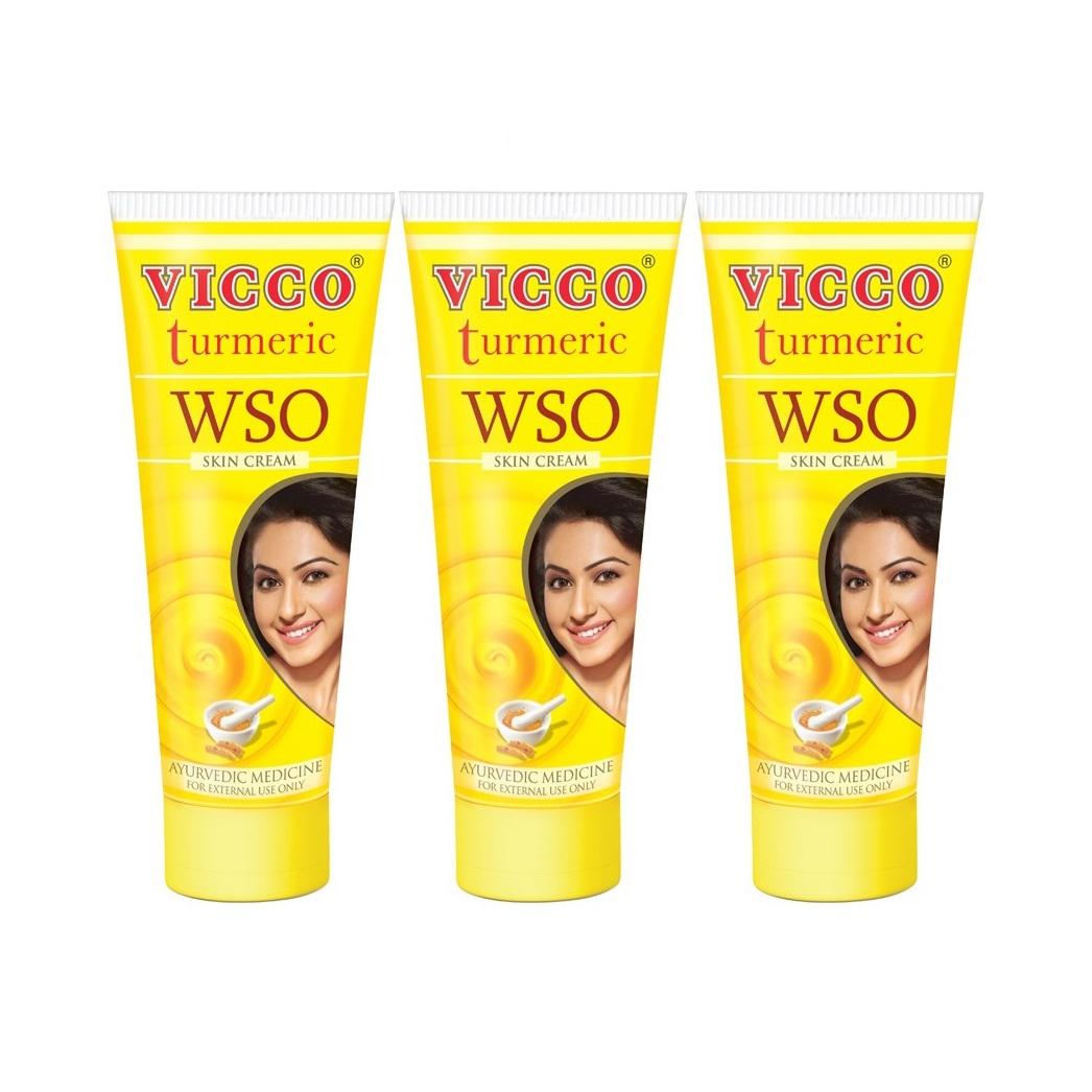 

Набор для ухода за кожей (3 х 30 г), Turmeric WSO Skin Cream Set, VICCO 9.625