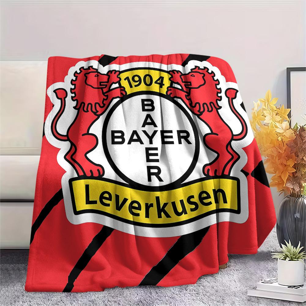 Bayer 04 Leverkusen Print Flannel Blanket, High Quality Comfortable for All Seasons, Home Decor, Warmth and Comfort, Perfect for Christmas Gifts