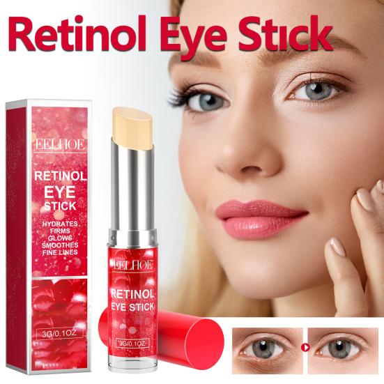 EELHOE Retinol Eye Stick Renewing & Firming Under Eye Balm for Dark Circles, Puffiness, Fine Lines & Wrinkles Travel Essentials for On-the-go Use