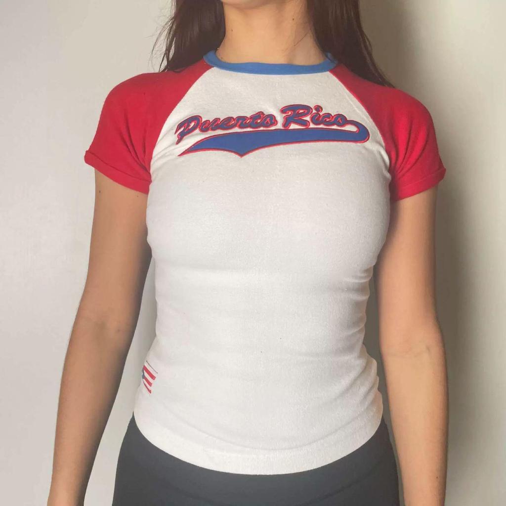 Damski crop top slim fit w stylu Y2K - Streetwear w stylu europejskim i amerykańskim