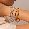 Landy New Arrival 18K Gold Plated Stainless Steel Bracelets Circle Chains Trendy Jewelry Bangles for Women Party