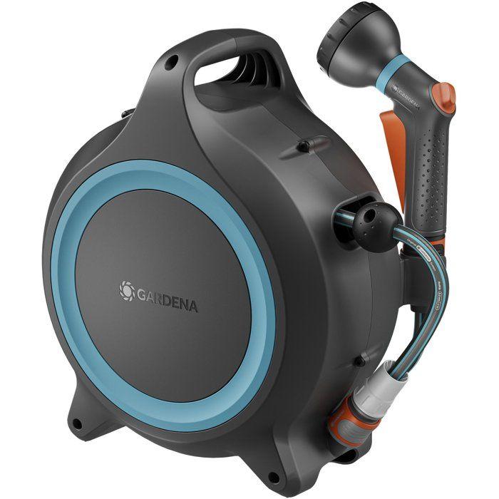 Portable Automatic Hose Reel - GARDENA - MoveMatic - 12.5 M Hose Ø 8.5 Mm + 1.5 M Connection Hose + Sprayer Gun