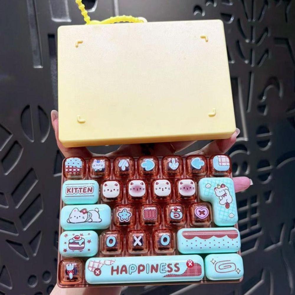 26-Tasten Mini-Tastatur Anhänger Niedliches Design Tastatur Schlüsselanhänger Kinder Tasche Anhänger
