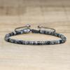 2x4mm Dainty Imperial Jasper Bracelet for Women Handwoven Adjustable Healing Stone Jewelry Alloy Main Material for Anniversary