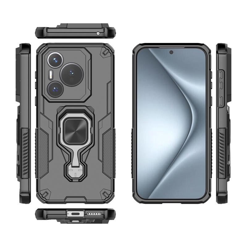 Armor Case For Huawei Pura 70 Magnetic Suction Stand Phone Holder Back Cover Huawei Pura 70 Ultra Case For Huawei Pura 70 Case