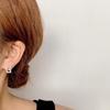Korean Micro-Diamond Trendy Letter Stud Earrings: Elegant, High-End Accessories for Women's Unique Style.