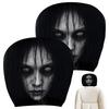 Universal Car Seat Cover Horror Design Car Headrest Covers Breathable Elastic Car Headrest Cover for Sedan, Truck, SUV