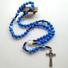 Rustic Agate Catholic Rosary Necklace Church Bedroom Dormitory Decoration Gift