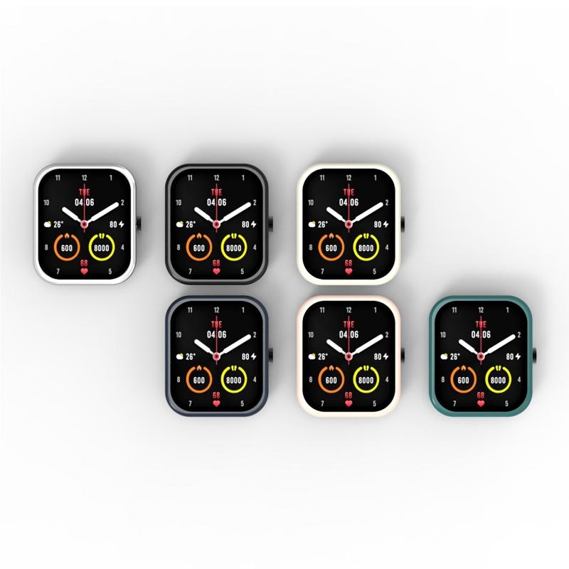 Protective PC for Case Cover for MaimoWatch for Smart Watch Scratch-resist Shock Frame Full Edge Coverage One-piece Bump