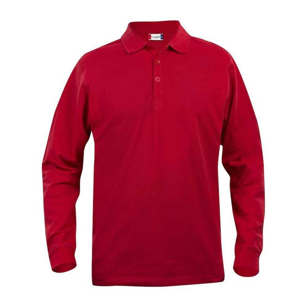 Clique Mens Classic Lincoln Long-Sleeved Polo Shirt