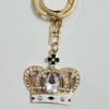 Rhinestone Crown Water Drop Keychain Pendant