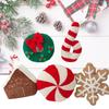 Plush Christmas Throw Pillow Cushion Garland Shape Stuffed Toy Doll Xmas Decor