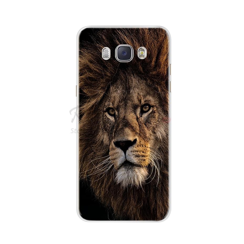For Funda Samsung Galaxy J5 2016 Case J510 J510F Cover Flowers Painted Back Protective Phone Case For Coque Samsung J5 2016 Case