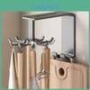 Modern Minimalist Carbon Steel Kitchen Rotating Wall Hook For Utensil Organization