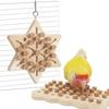 Bird Block Pecking Toy Bird Grinding Cork Toy Standing Perches for Small Large Bird Birdcages Decors Molar Toy