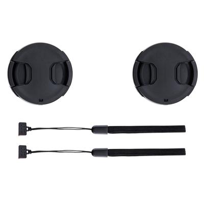 Front Lens Cap Cover with Deluxe Cap Keeper for Sony A7C A7C with Sony E Kit Lens or FE Kit Lens 2-Pack 40.5mm ZV-E10, ZVE10, ZV-1F, ZV1F, A6700,