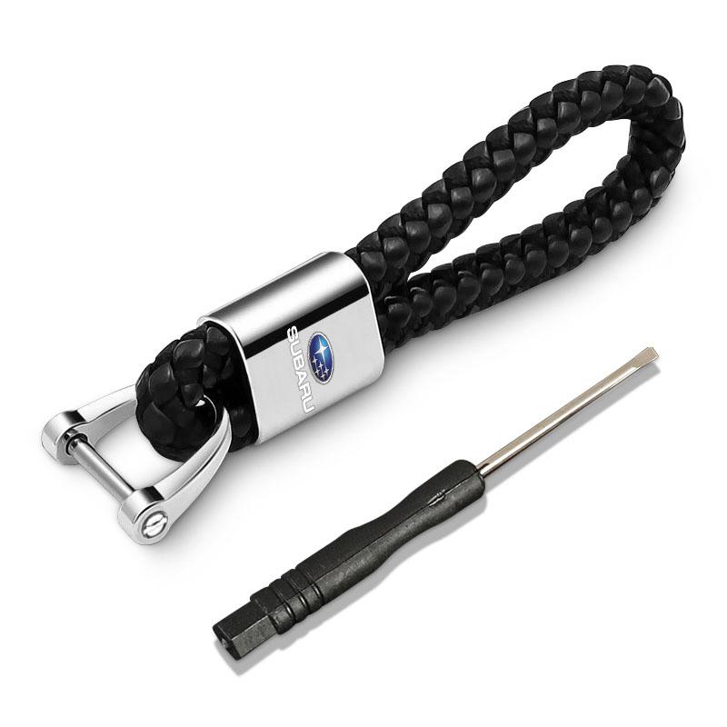 1 Stück Metall Auto Schlüsselanhänger Schlüsselring Schlüsselband Auto Emblem Styling Für Subaru Impreza Forester Tribeca XV BRZ