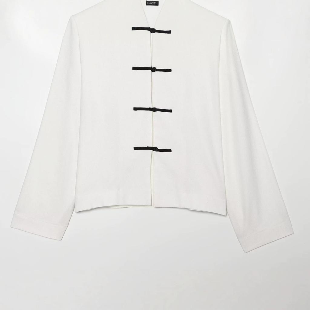 European and American Style, New Women's Clothing, Fashionable, Versatile, Button Details, White Elegant Shirt 0601