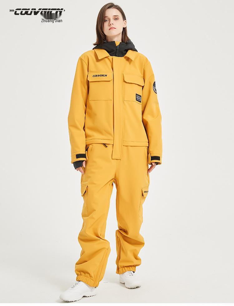 Unisex Adult Ski Suit: Windproof, Waterproof, Warm Snowboard Set for Couples