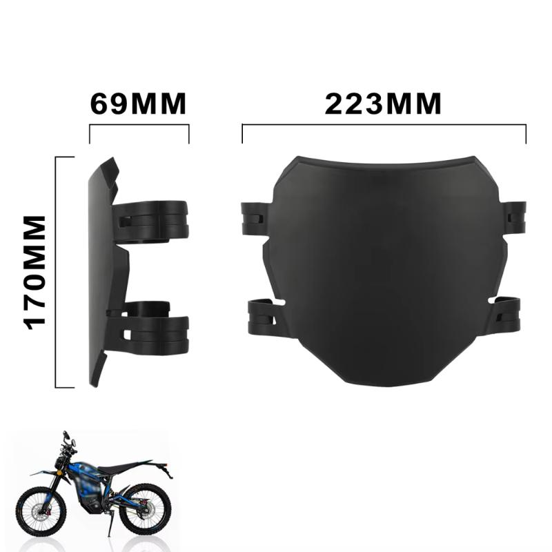 1Pcs Front License Registration Plate Electric Bike Number Plate For Surron S X Talaria Sting Stark Varg Motorcycles Accessories