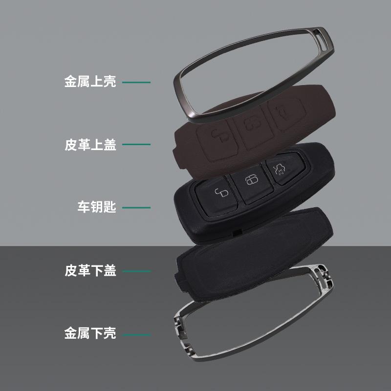 Car Remote Key Case Cover Holder Shell For Ford Ranger S-Max Focus Galaxy Mondeo Transit Tourneo Custom Ranger Ecosport Fiesta