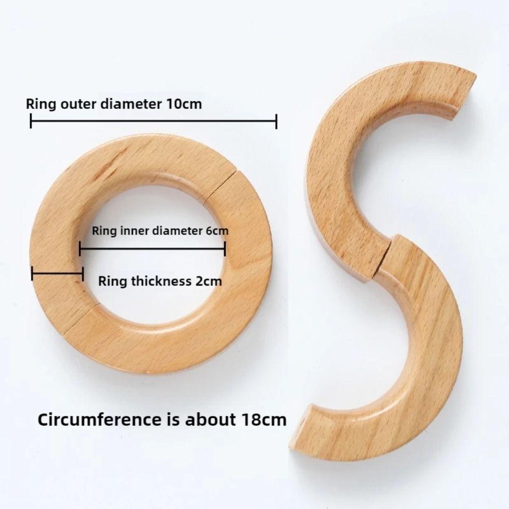 Light Luxury Wood Curtain Buckle Rotating Fixer Curtain Tieback Magnetic Clip Home Decoration Curtain Tie Holding Curtain
