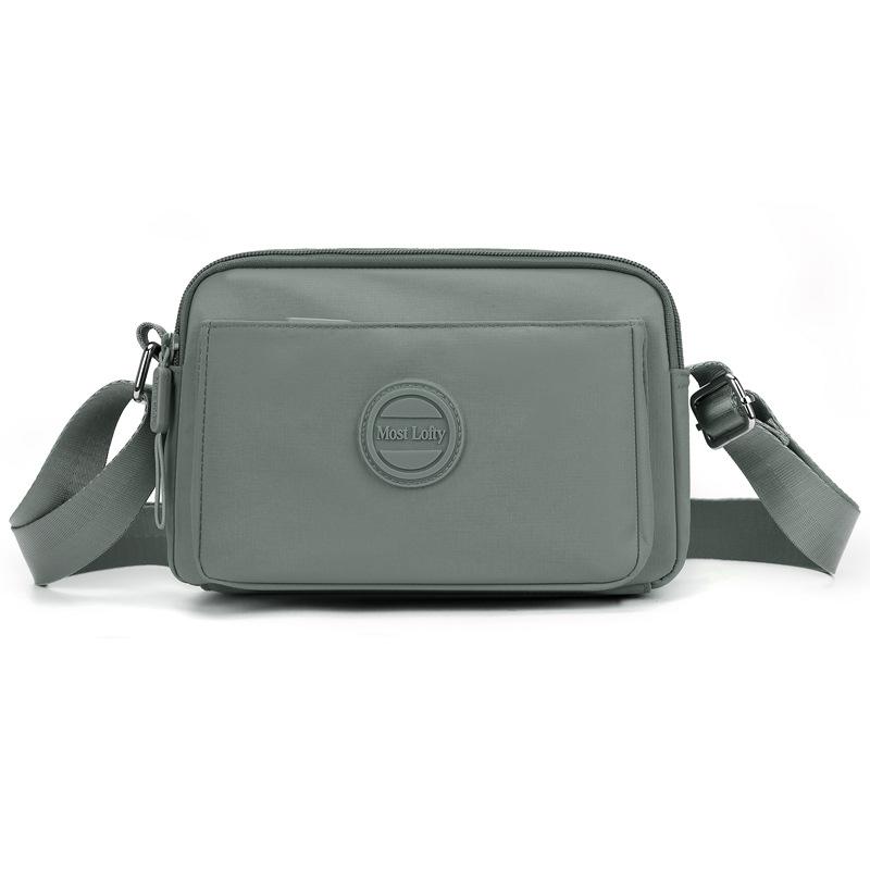 Women's Lightweight Nylon Bag Shoulder Bag Solid Color Mother Bag Crossbody Bag