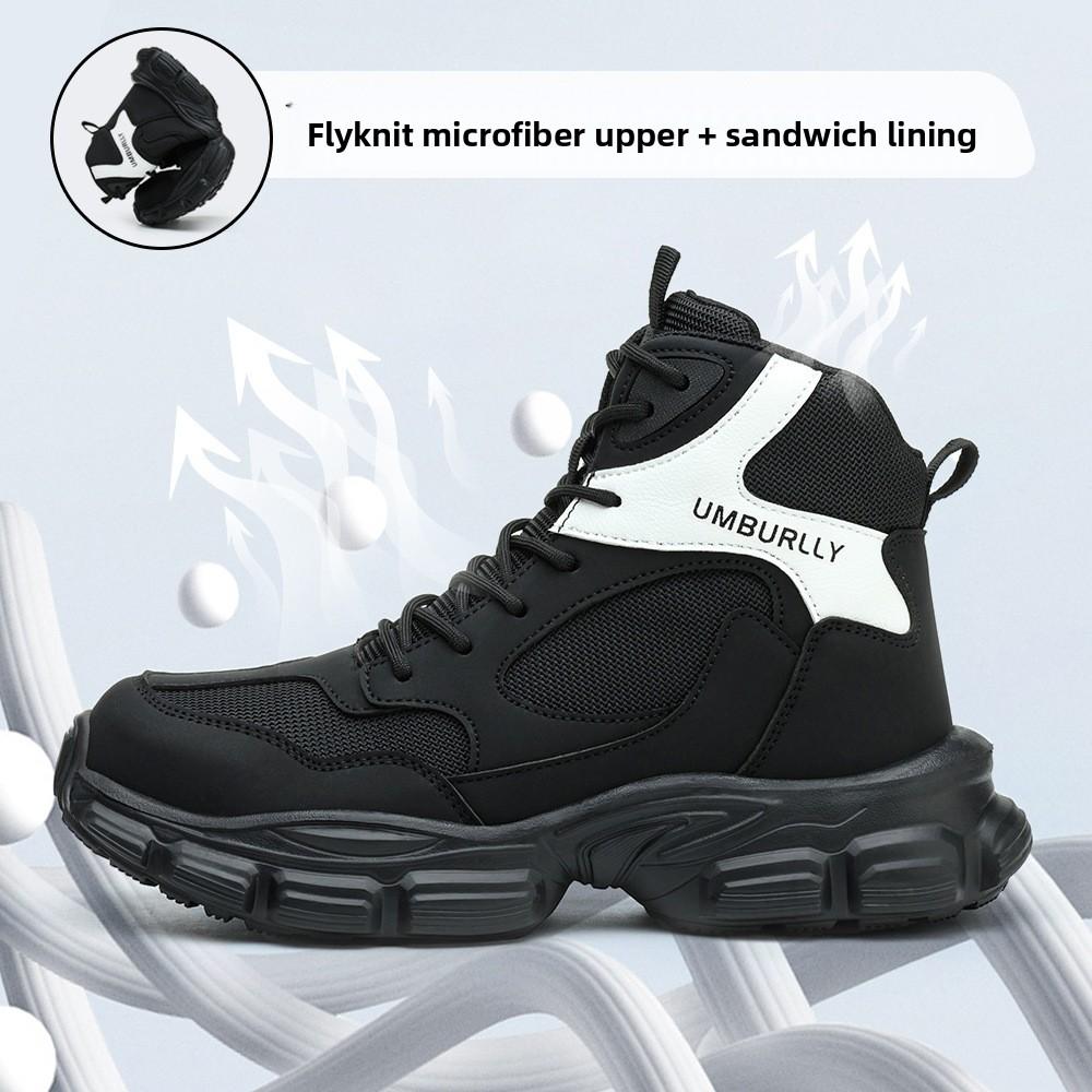 Women's Safety Shoes Insulated Safety Shoes Waterproof Puncture Resistant Slip-Resistant Protective Working Shoes Anti Smashing