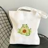 Avocado Bags 2021 Tote for Women Canvas Summer Shopper Bag Women's Handbag Designer Handbags Fabric Printed Shoping Anime Woman