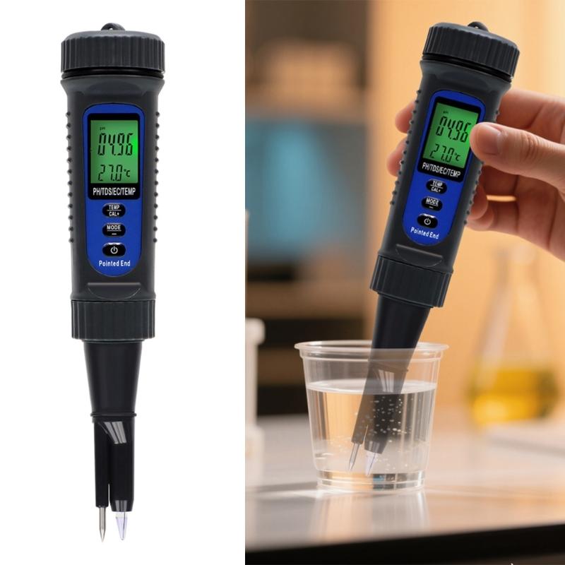 Professional Multiple Function Water Testing Device TDS Temperature Monitor High Accuracy Tool for Lab Agriculture